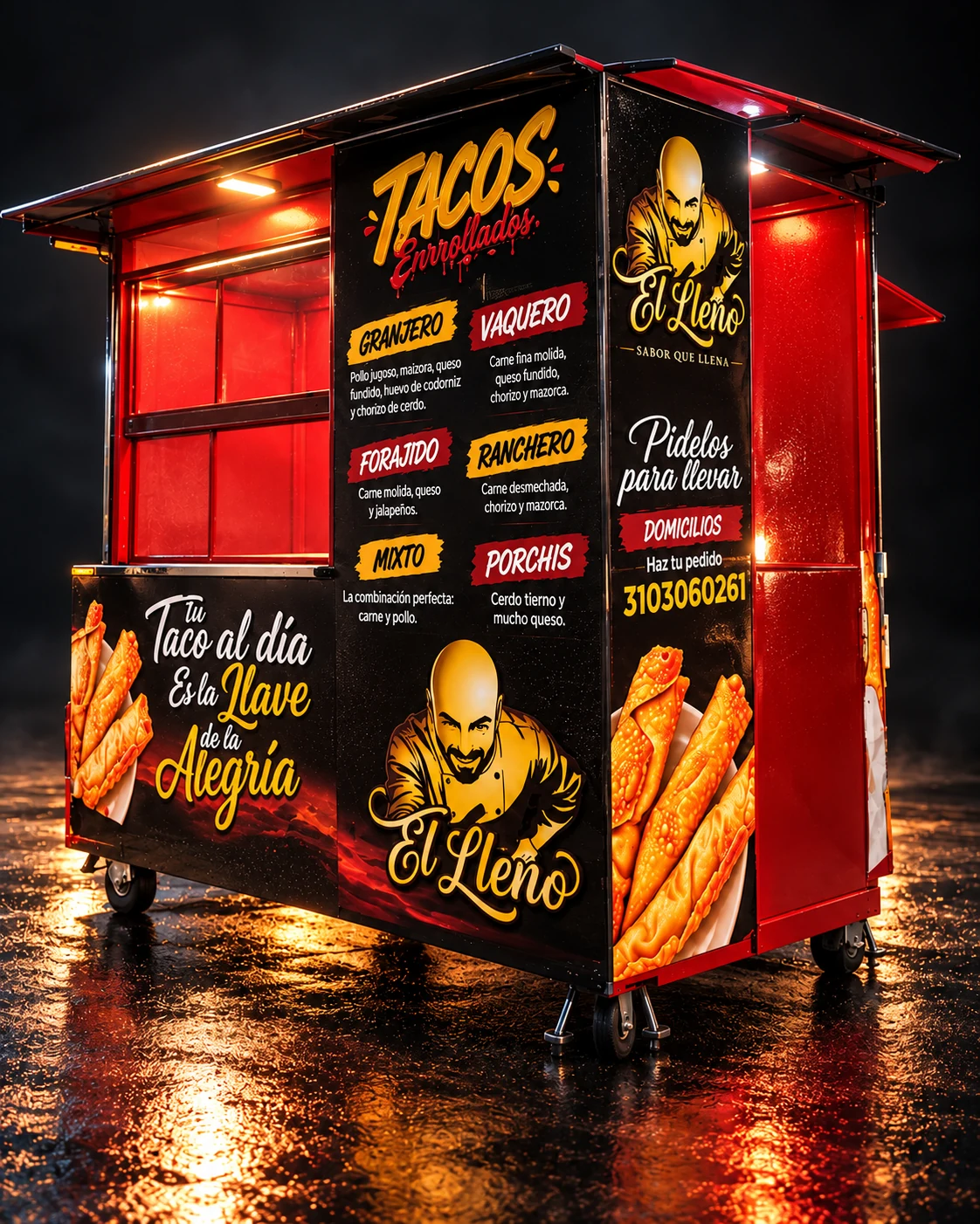 Render del carrito de El Lleno